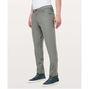 Lululemon ABC Pant Classic Tall Grey Sage Mens Size 34